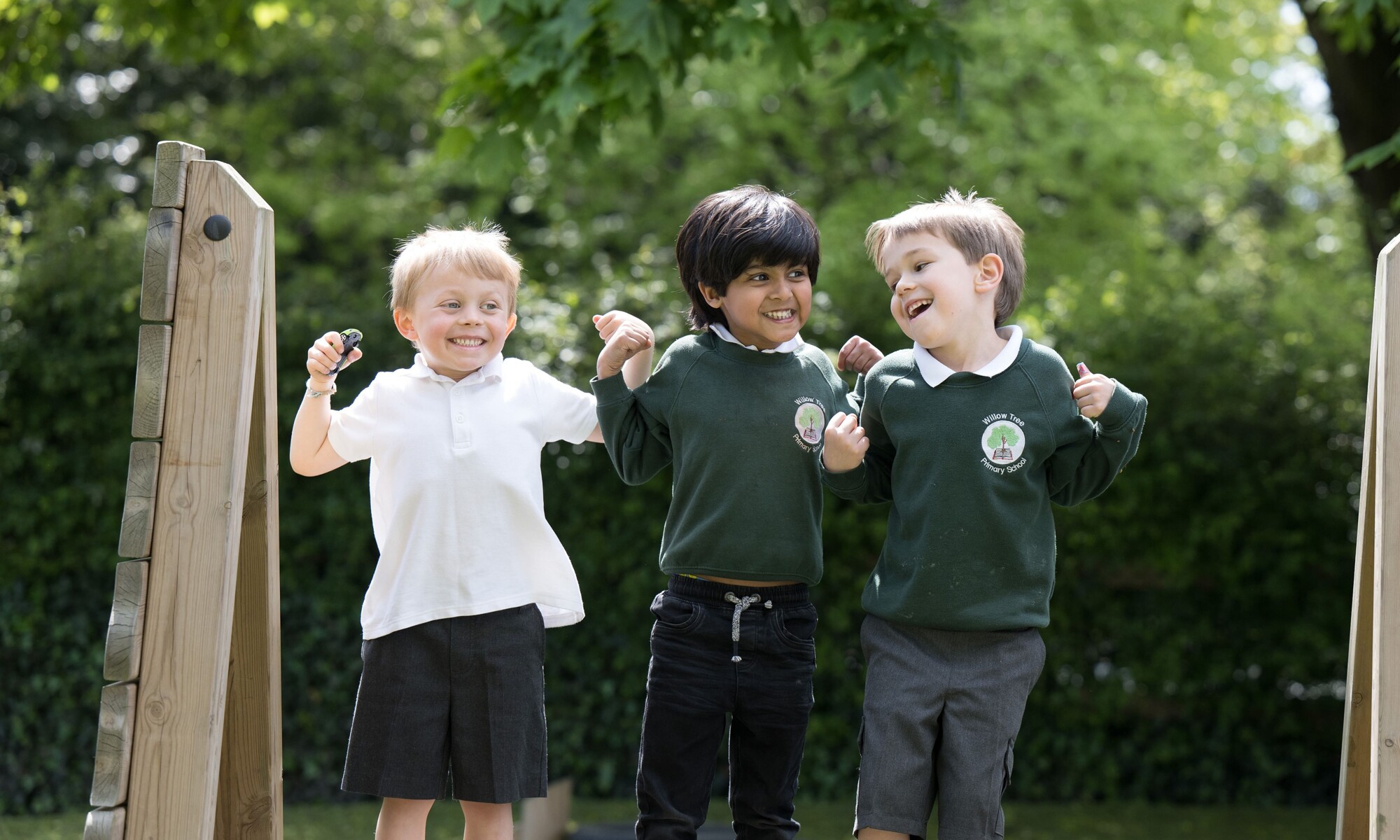Willow Tree Community Primary Reception Pupils Outdoors