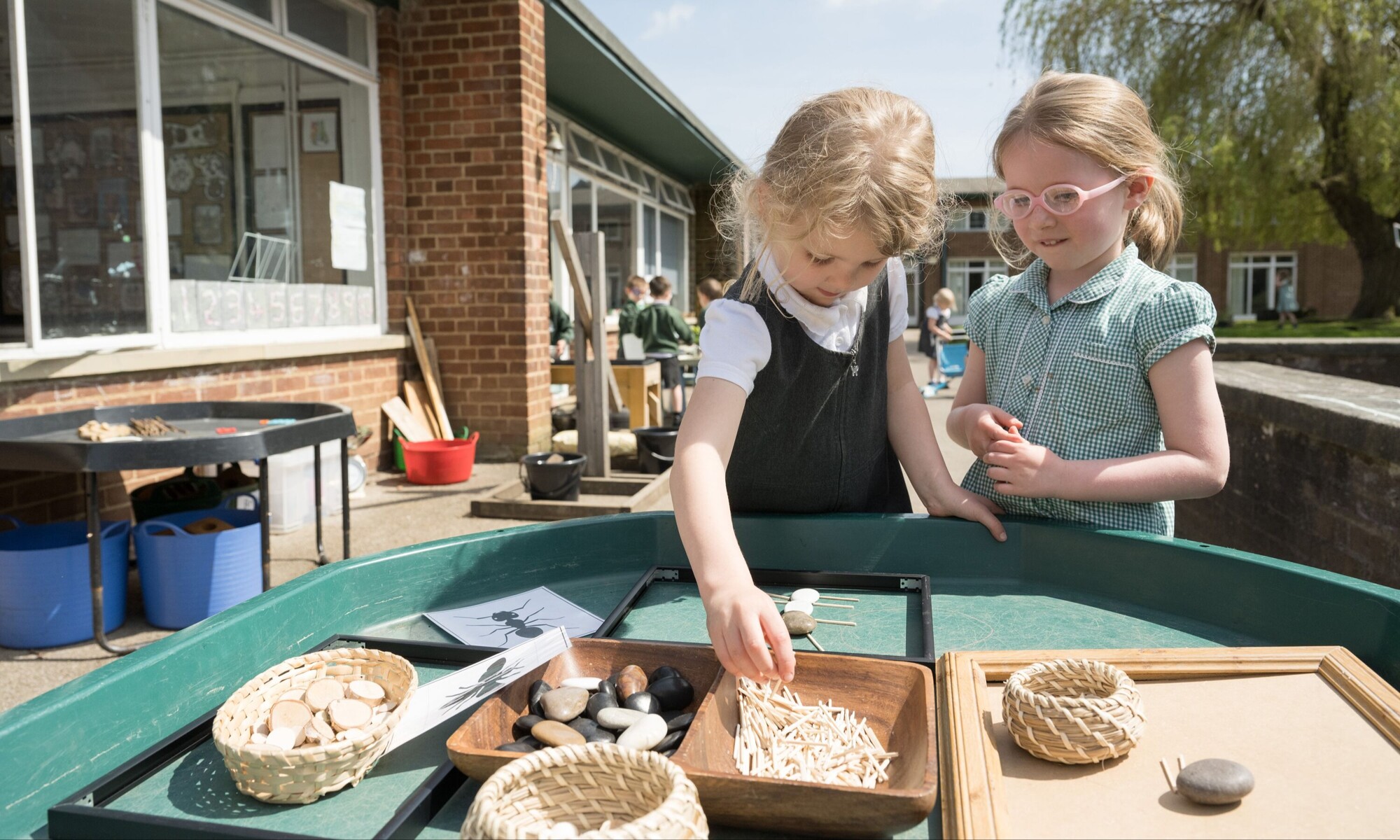 Willow Tree Community Primary Reception Pupils Outdoors